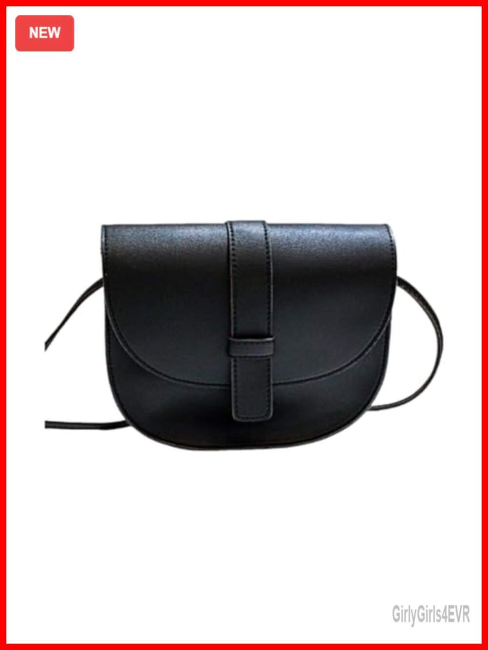 PU Saddle Crossbody Shoulder Bag